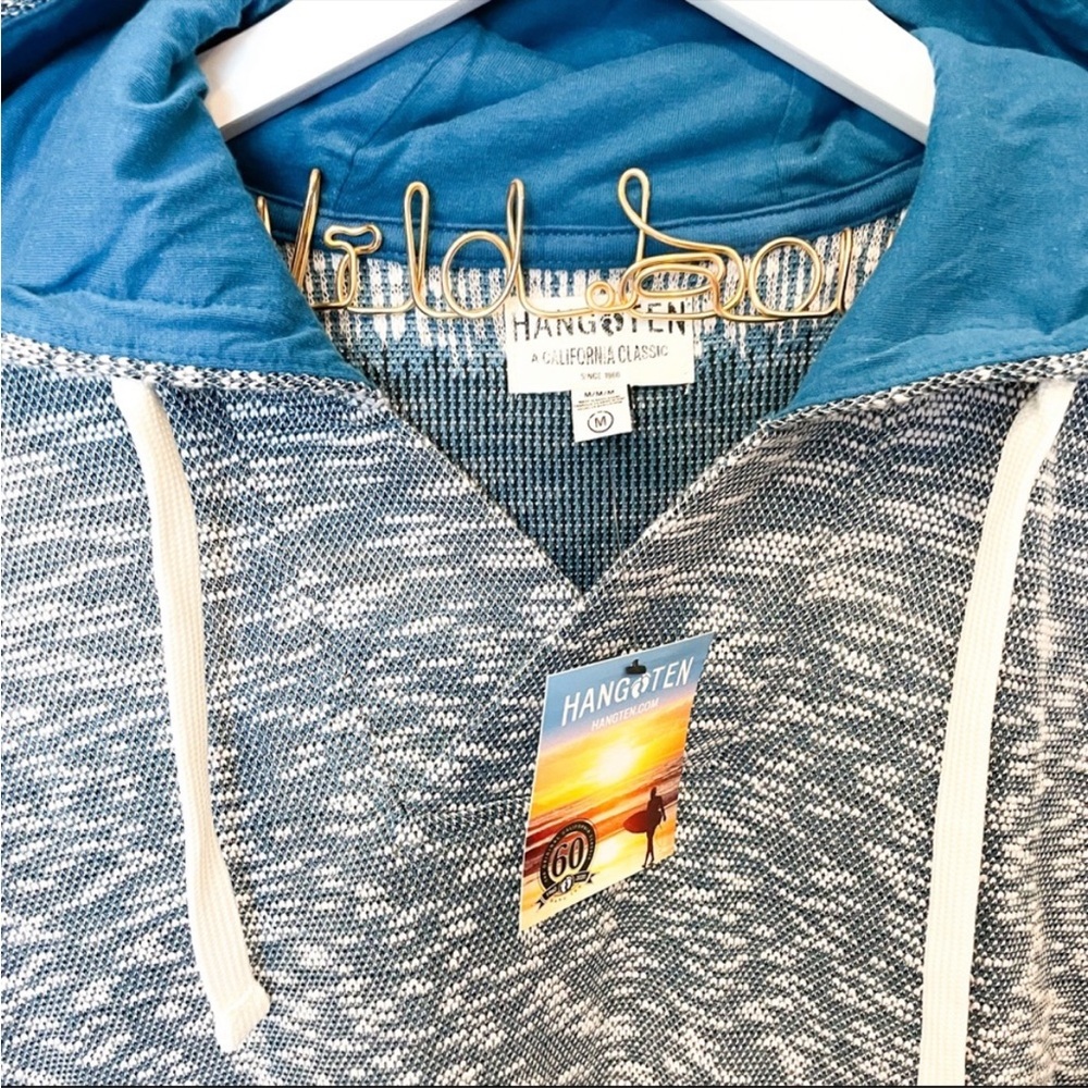 NWT HANG TEN Beachy Knit Hooded Sweatshirt - Picture 3 of 3